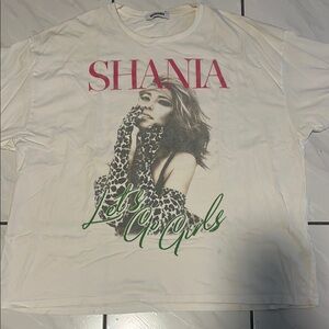 Shania White Graphic Women's Top